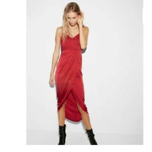 Express satin silk dress